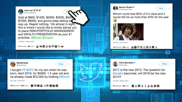 Bitcoin and cryptocurrency on Twitter: The most important people to follow