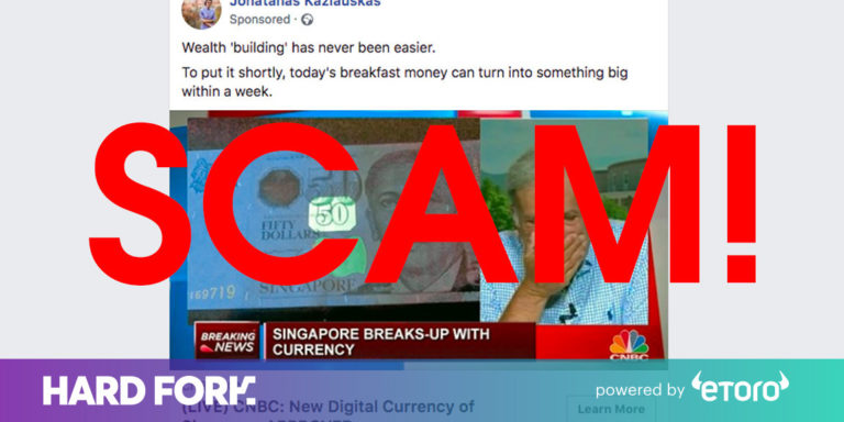 Scammers are targeting Facebook users with ads for fake cryptocurrencies