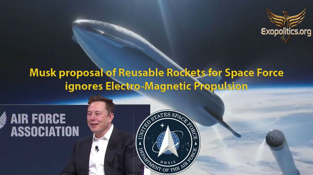 Musk Proposal of Reusable Rockets for Space Force Ignores Electromagnetic Propulsion
