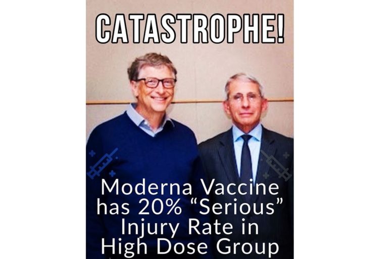 Moderna COVID Vaccine Trial Sees 20% “Serious” Injury Rate as U.S. Invests BILLIONS More on Experimental COVID Vaccines