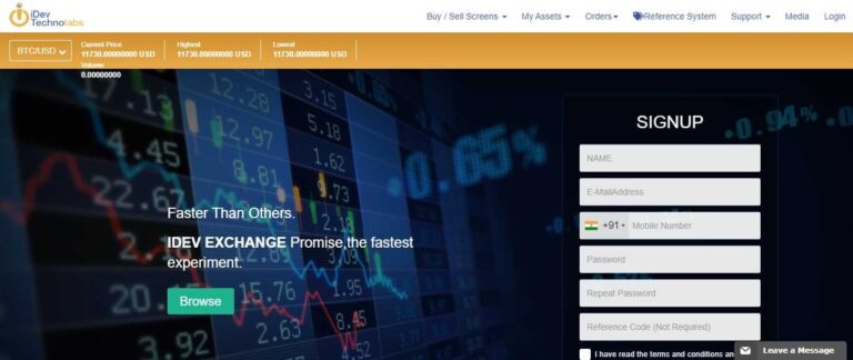 Idevex Cryptocurrency Exchange Review – IDEV Promise,The Fastest Experiment.