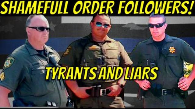 TYRANTS Use Force To Stop Speech! Panhandle Health in Hayden, ID Calls in Armed Thugs For Speech!