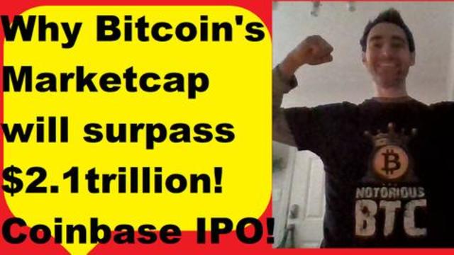 Why Bitcoin Marketcap will surpass $2.1trillion! Coinbase IPO in 2021! Institutional FOMO? Altcoins?
