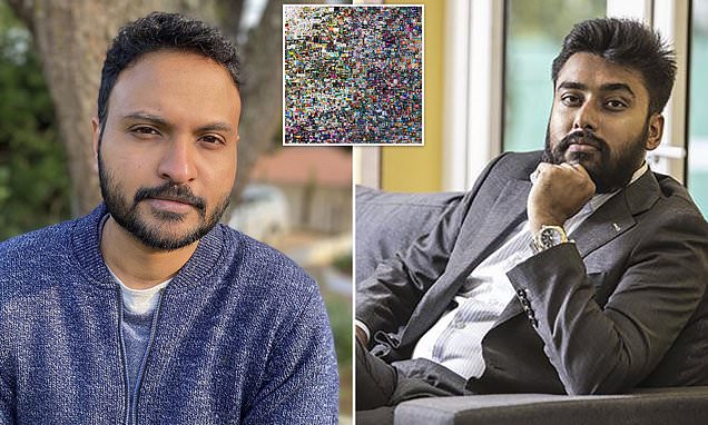 Two Indian friends reveal they are the purchasers of electronic paintings for £50million