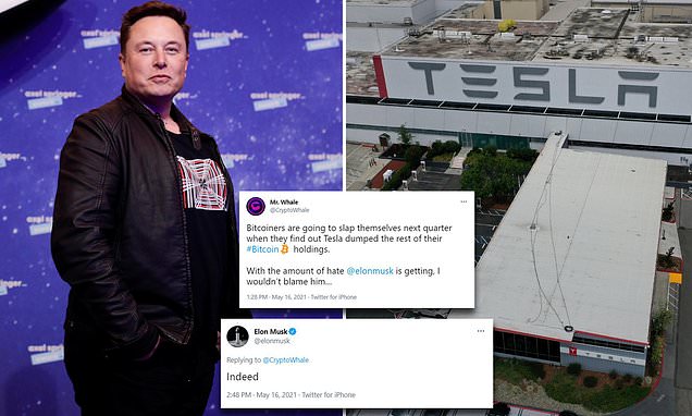 Elon Musk hints Tesla may have DUMPED the rest of its Bitcoin holdings
