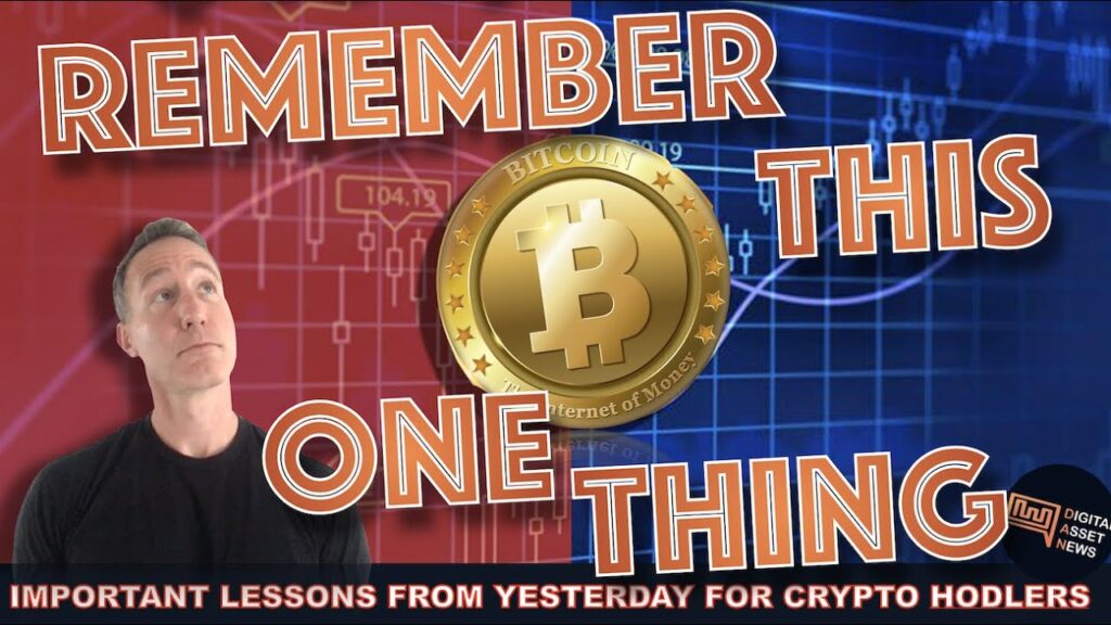 THE ONE IMPORTANT LESSON FROM YESTERDAYS BITCOIN & CRYPTO CRASH.