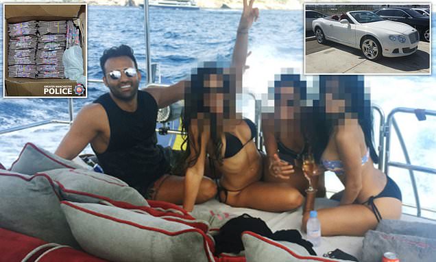 International drug lord who partied with bikini-clad women on luxury yachts is jailed for 37 years | Daily Mail Online