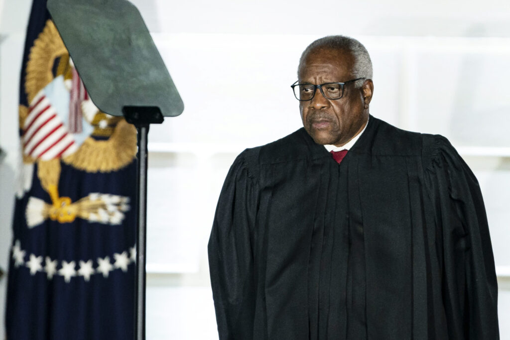 Supreme Court Justice Clarence Thomas says federal marijuana laws may be outdated