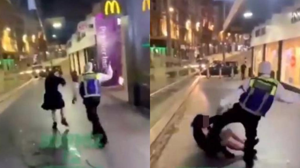 McDonald’s guard arrested after woman was beaten and kicked