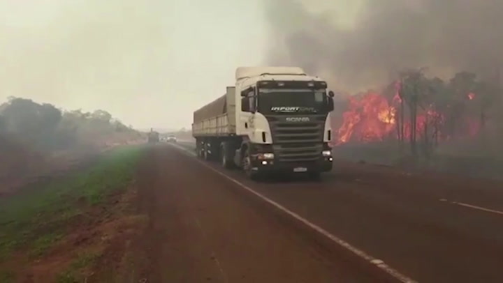 Paraguay wildfires: Massive forest fire rips through national park