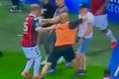 Marseille physio Pablo Fernandez faces ban for YEARS after running onto pitch to punch Nice fan, who remains in hospital