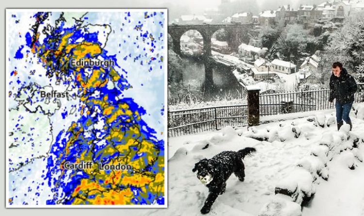 SNOW warning issued as storms batter Britain – forecasts hint at white winter ahead