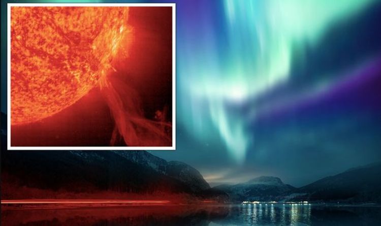 UK issues ‘amber alert’ as solar storm to beam Northern Lights across sky TONIGHT