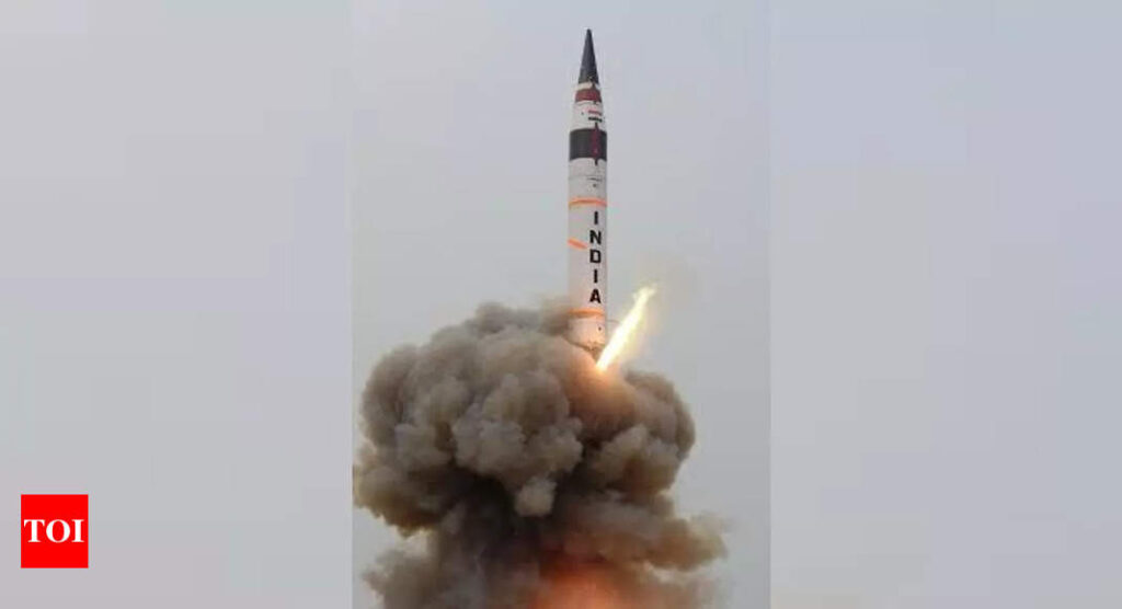 Agni 5 Missile: India successfully test-fires surface-to-surface ballistic missile Agni-5 | India News – Times of India