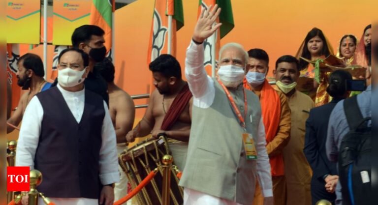 BJP not family-run party, will win coming state polls: PM Modi at party national executive meet | India News – Times of India