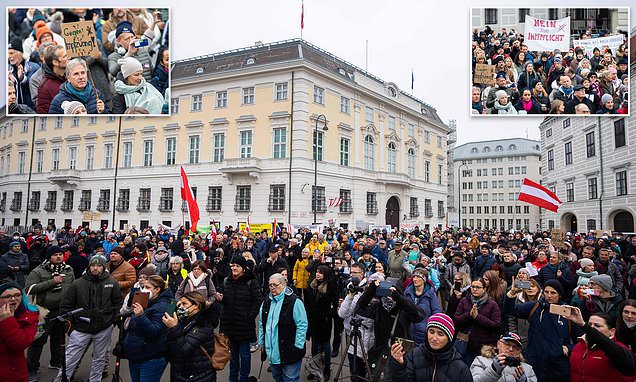 Austria orders nationwide lockdown for unvaccinated people | Daily Mail Online