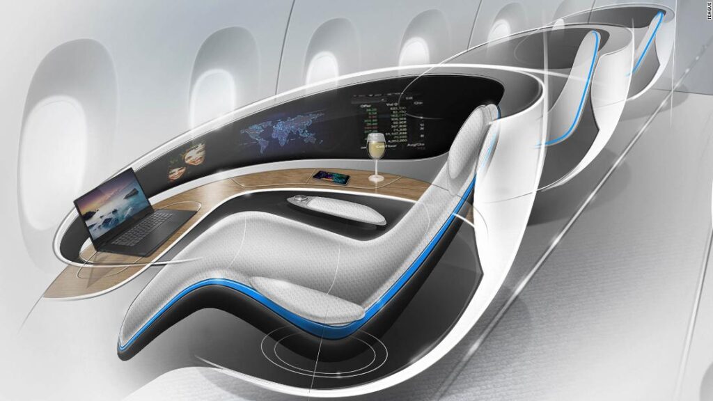 What airplane business class will look like in 2025