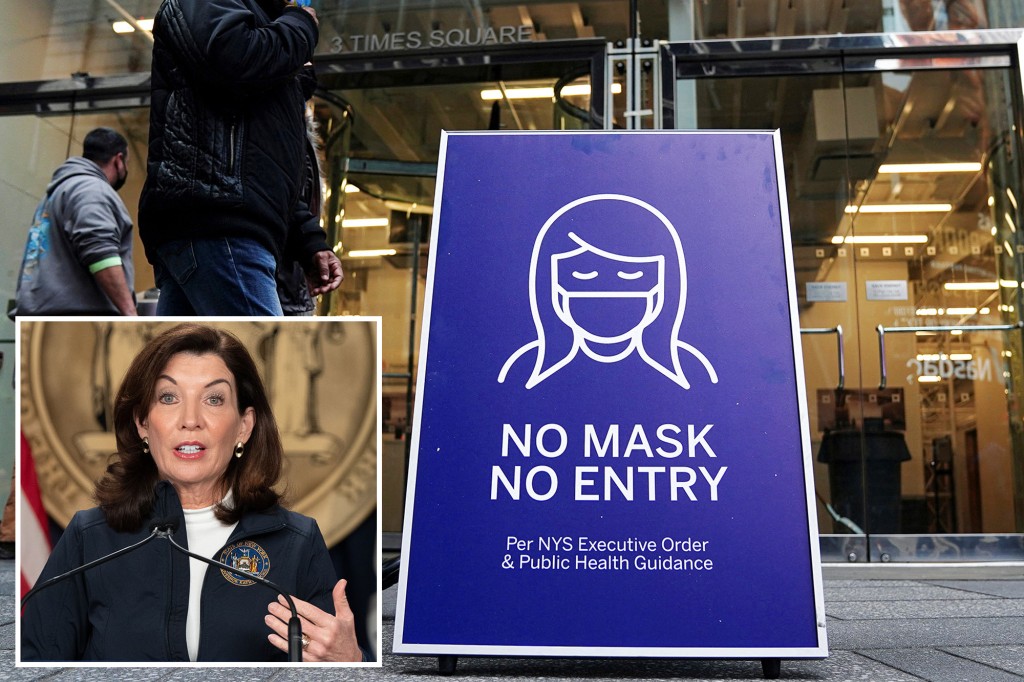 NY Gov. Kathy Hochul will drop business mask mandate