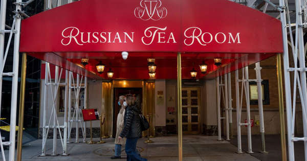 The Russian Tea Room in New York City suffers as Ukraine invasion escalates