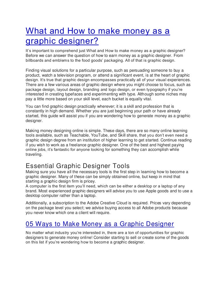 What and How to make money as a graphic designer.pdf