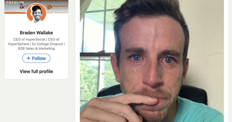CEO posts crying selfie on LinkedIn after laying off employees — and it goes viral