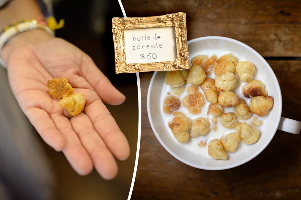 New York City bakery selling $50 French croissant cereal