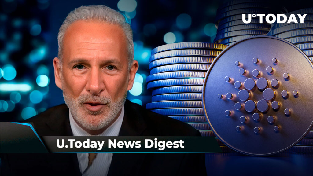 Cardano Hits Important Milestone in Vasil Testing, SHIB Listed by Yet Another Exchange, Peter Schiff Says BTC Will Drop Below $10,000: Crypto News Digest by U.Today