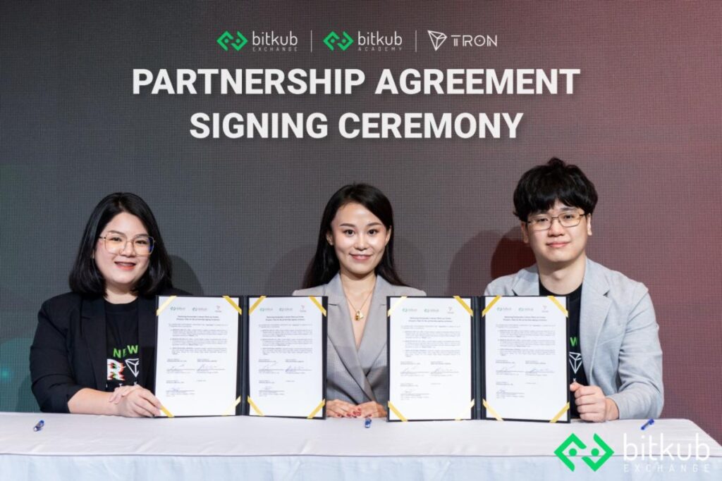 Bitkub Exchange and Bitkub Academy partner with TRON to develop Learning Airdops and host the NewTRON : Pitching Competition.