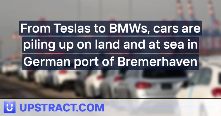 From Teslas to BMWs, cars are piling up on land and at sea in German port of Bremerhaven