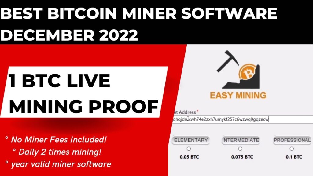 BEST BITCOIN MINER SOFTWARE DECEMBER 2022 | 1 BTC LIVE MINING PROOF | NO MINER CHARGES INCLUDED | CoinMarketBag
