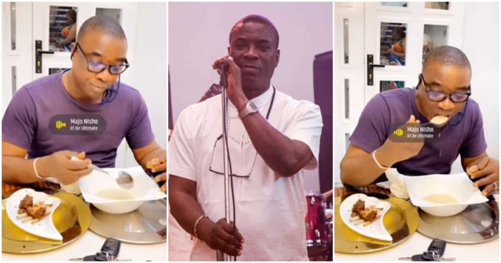 “Baba Ijebu Correct”: Fans Hail Kwam 1 As Drinks Garri With Ogunfe Meat to Celebrate Boxing Day, Video Trends – Legit.ng