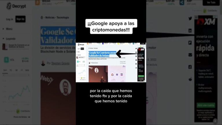 Google apoya a las CRIPTOMONEDAS ¡Más que Nunca! #solana