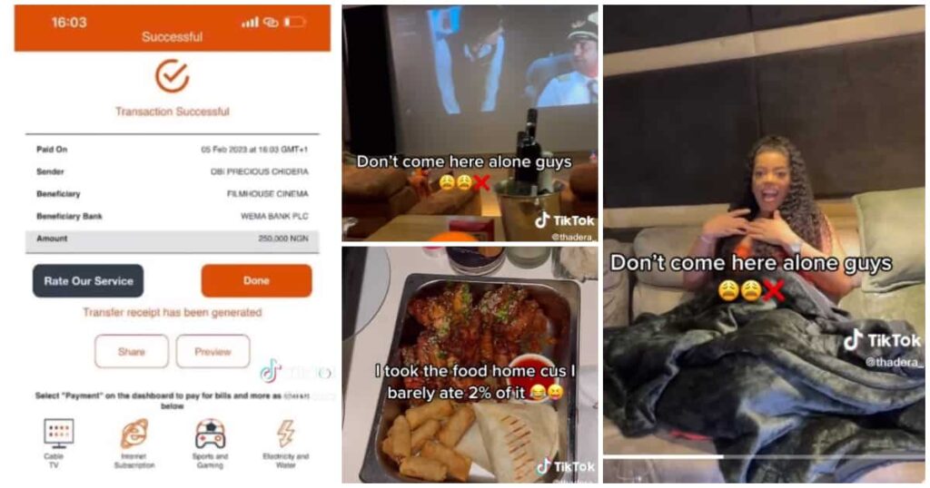 “I Paid N250k”: Nigerian Lady Treated Like a Queen as She Rents Cinema to See a Movie Alone, Video Trends – Legit.ng