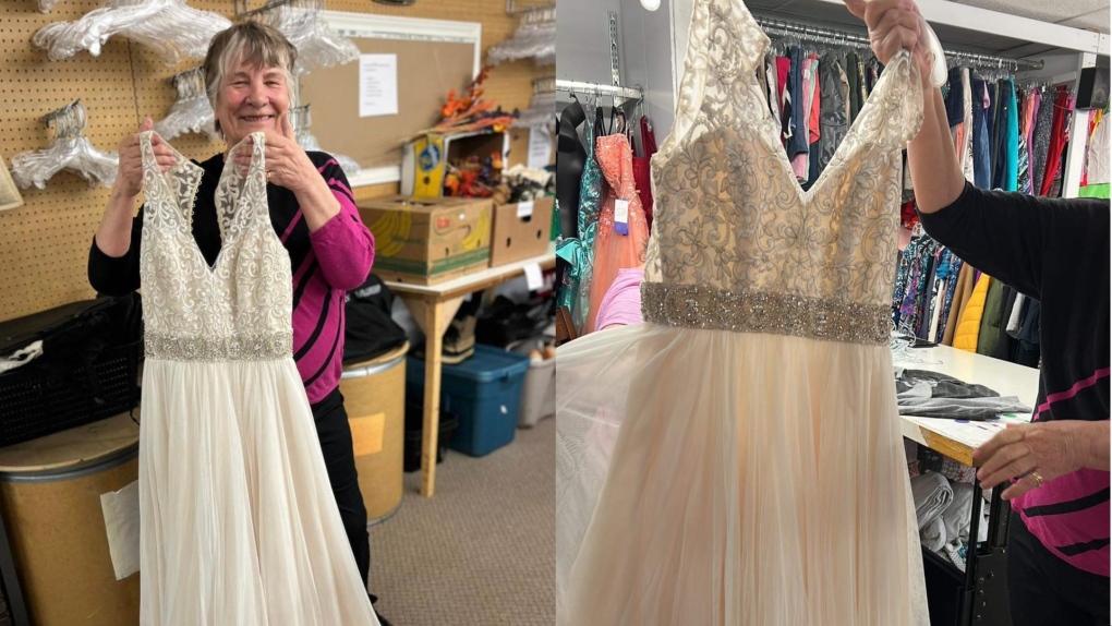 Ontario woman’s lost wedding dress found by thrift store volunteer after ‘long shot’ search