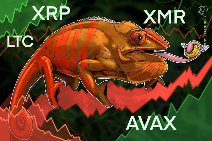 XRP, LTC, XMR and AVAX show bullish signs as Bitcoin battles to hold $28,000