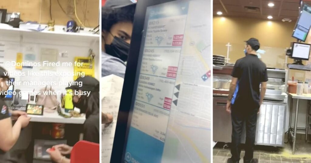 Domino’s Employee Fired After “Exposing” Managers for Gaming Instead of Working In Viral TikToks