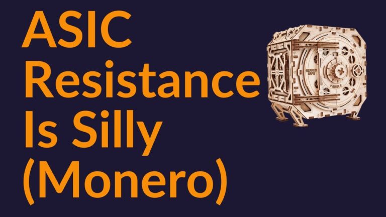 “ASIC Resistance” Is Just Plain Silly (Bitcoin Vs. Monero) | CoinMarketBag