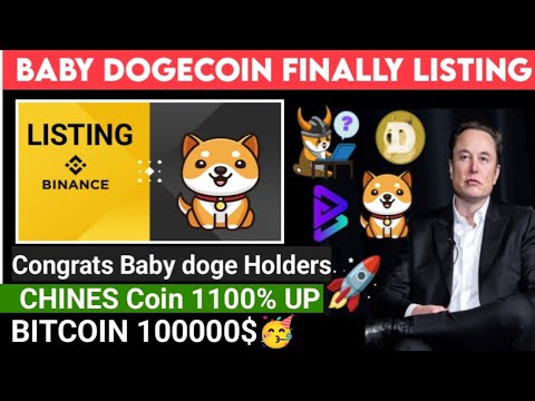 Baby Dogecoin Finally Binance Listing | Baby Dogecoin,bitgert,floki Inu | Chines Coins🚀| Crypto News | CoinMarketBag