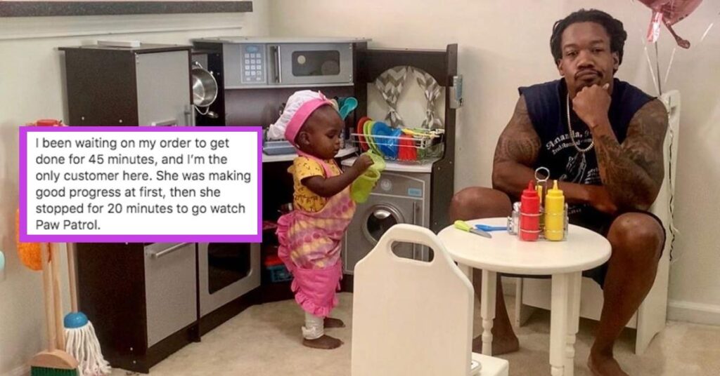 Dad Hilariously Reviews Daughter’s “Slow” Home “Restaurant” in Viral Post