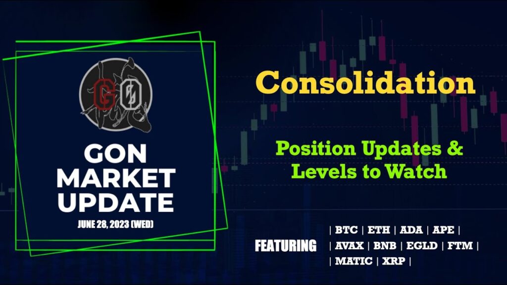 Market Update (June 28) – Consolidation – BTC ETH ADA APE AVAX BNB EGLD FTM MATIC XRP | CoinMarketBag