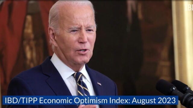 Bidenomics: IBD/TIPP Economic Optimism Index For August 2023 – Video – IBD