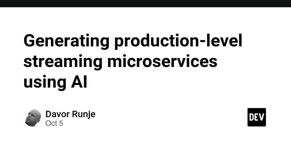 Generating production-level streaming microservices using AI