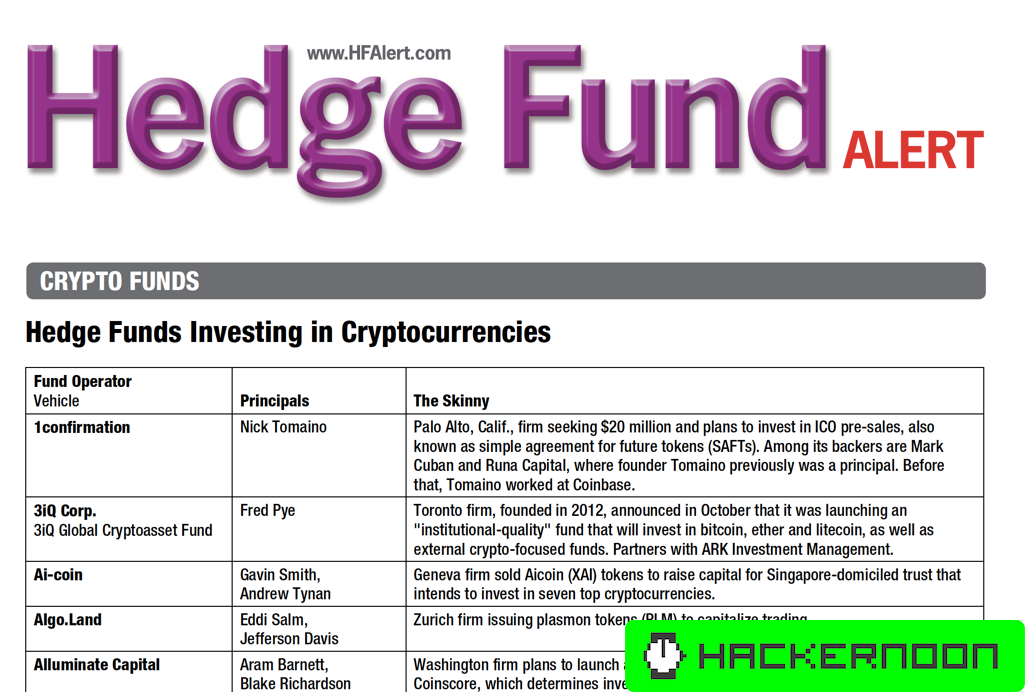 The Fate of Crypto Hedge Funds | HackerNoon