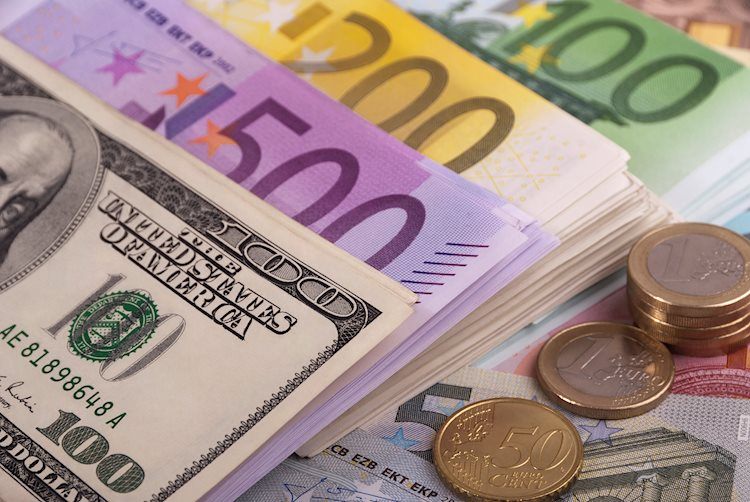 EUR/USD dips on buoyant US Dollar, as ECB officials remain dovish