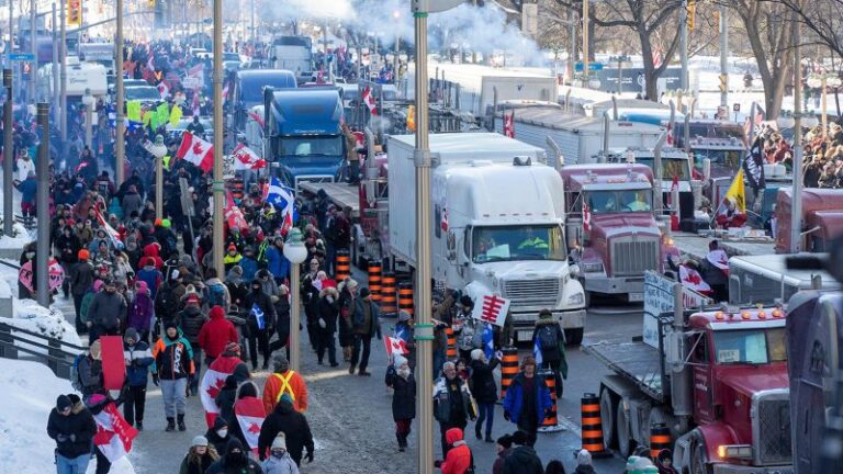 Canadian trucker protests are the latest example of Covid-19 absurdity
