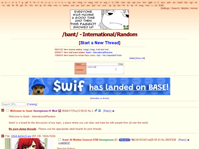 /bant/ – International/Random – 4chan
