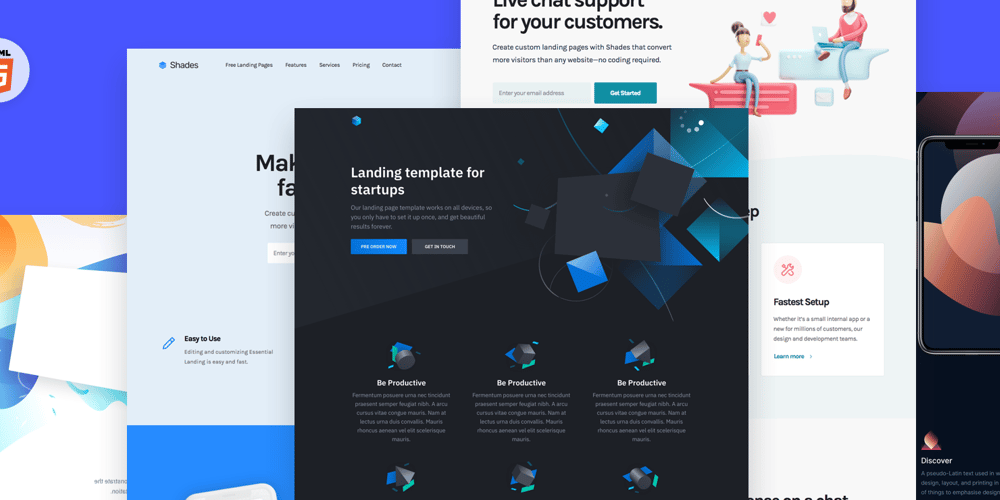 Landing Page Template: 40 Free HTML landing page templates – DEV Community